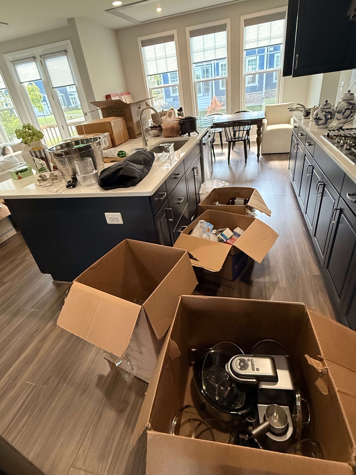 Home before organizing, comparison 2