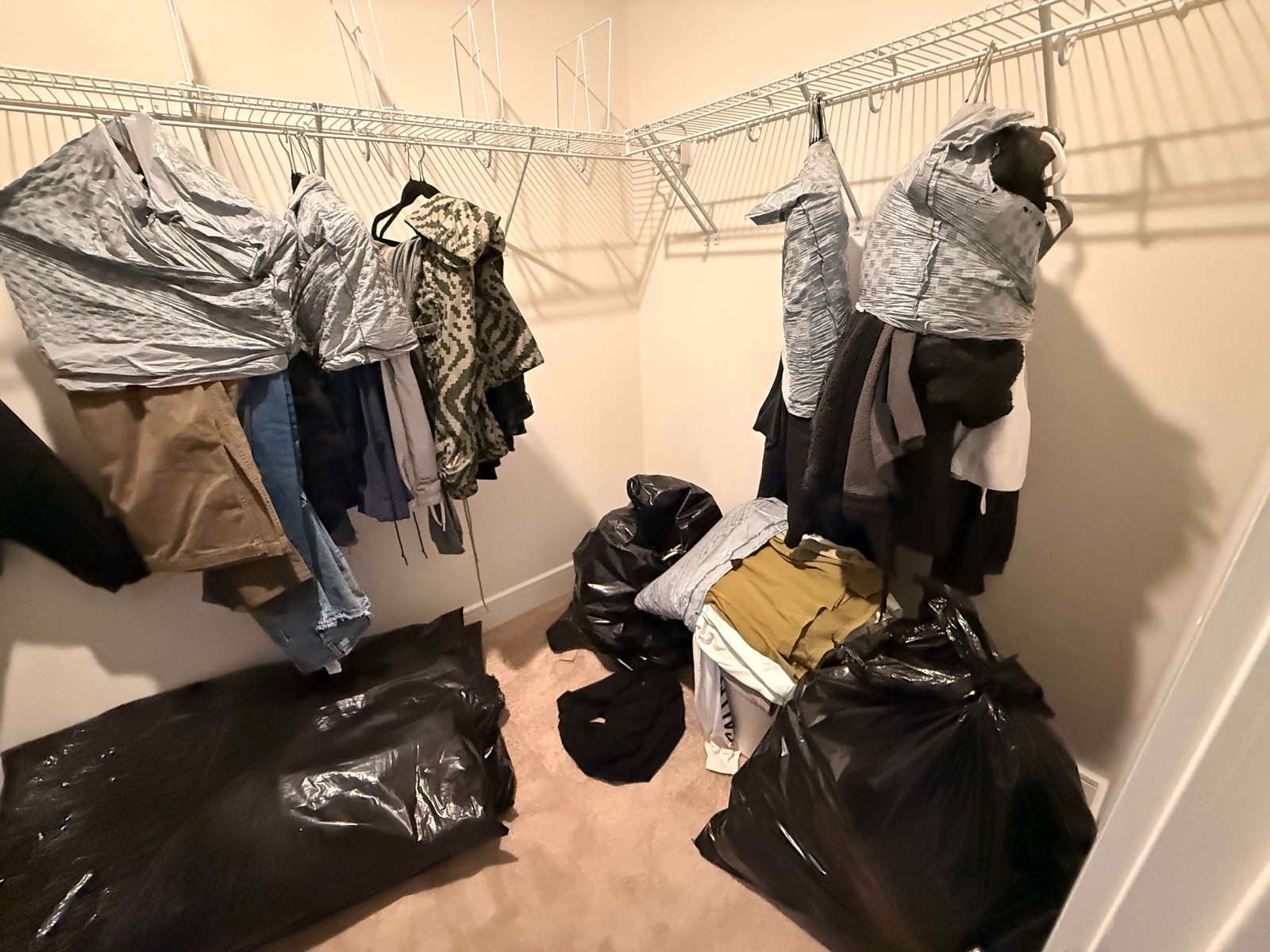 Home before organizing, comparison 3
