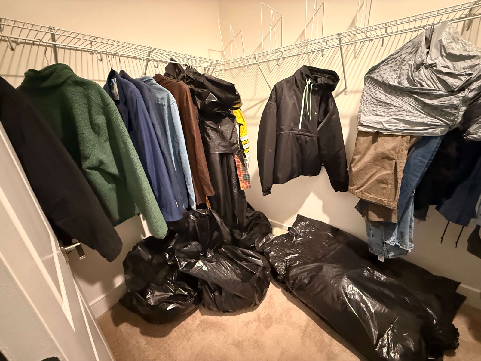 Home before organizing, comparison 5